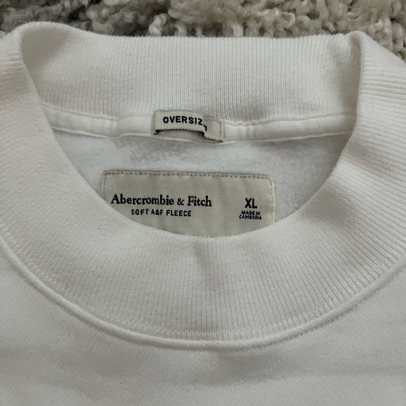 Rolling Stones White Mock Neck Sweatshirt - Picture 2 of 3